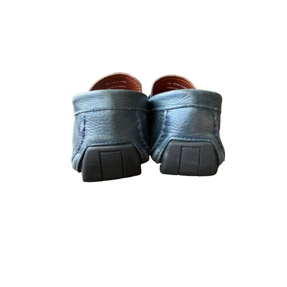 Mens Leather Horsebit Style Loafers Size 8.5 Blue Driving Shoes Italian Preppy‎ main image 6